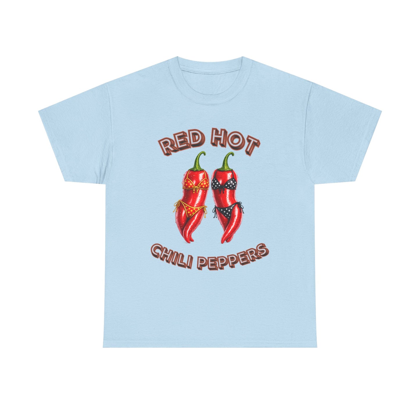Red Hot Chili Peppers Graphic Tee — Retro Spicy Pepper Design
