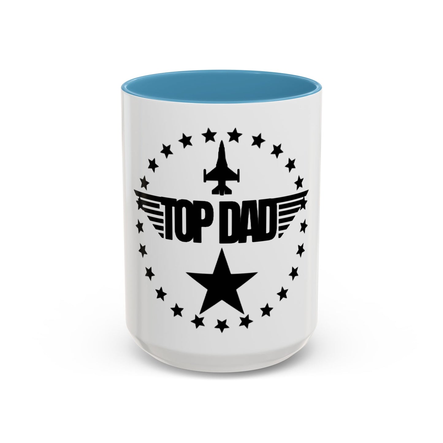 Top Dad Coffee Mug — Pilot Winged Design, Father’s Day Gift