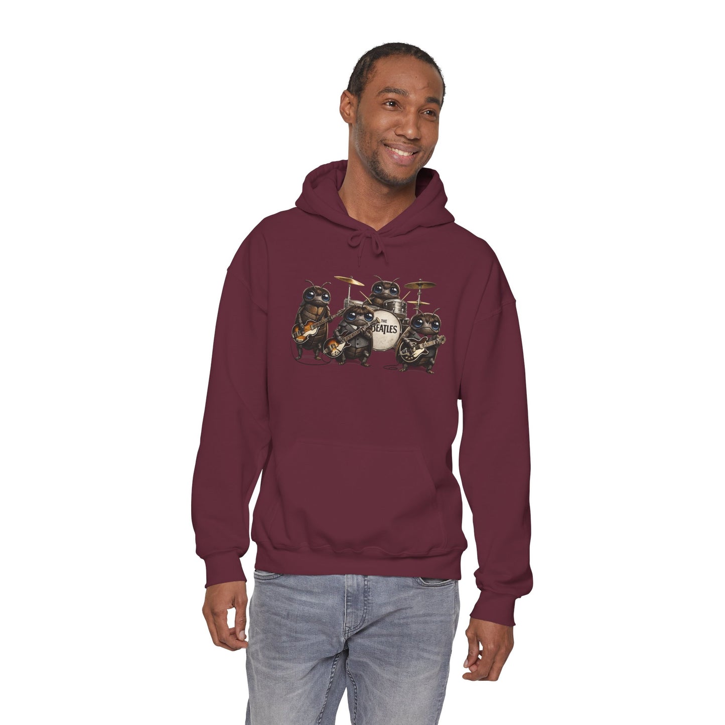 Band of Badgers Hoodie — Cute Rock Band Animal Graphic Sweatshirt