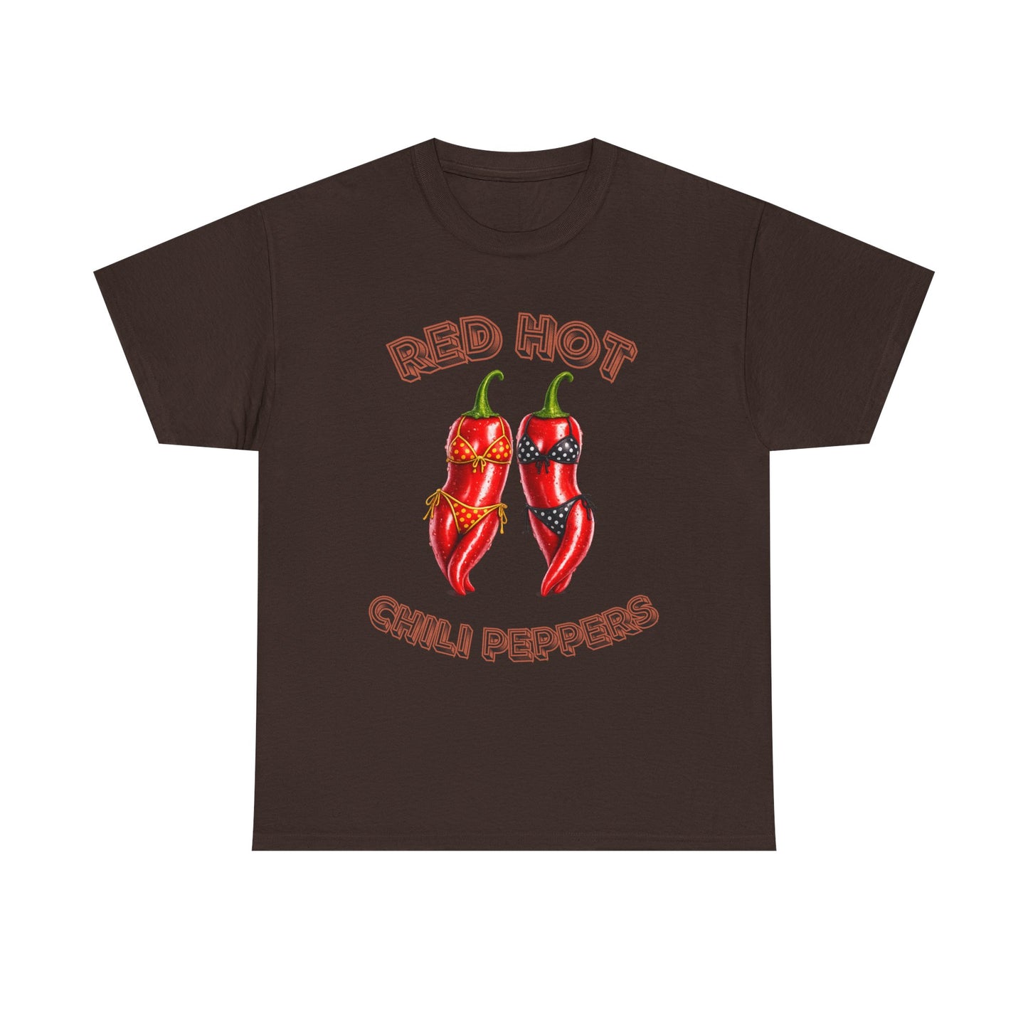 Red Hot Chili Peppers Graphic Tee — Retro Spicy Pepper Design