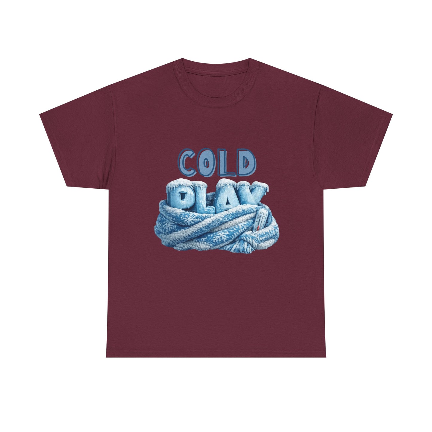Cold Play Graphic Tee - Cozy Winter Rope Design