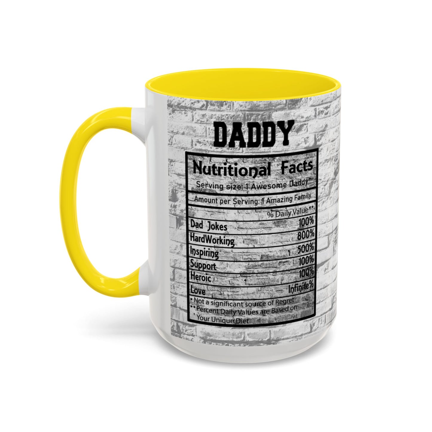Super Dad Accent Coffee Mug — Father’s Day Mustache & Glasses 11/15oz