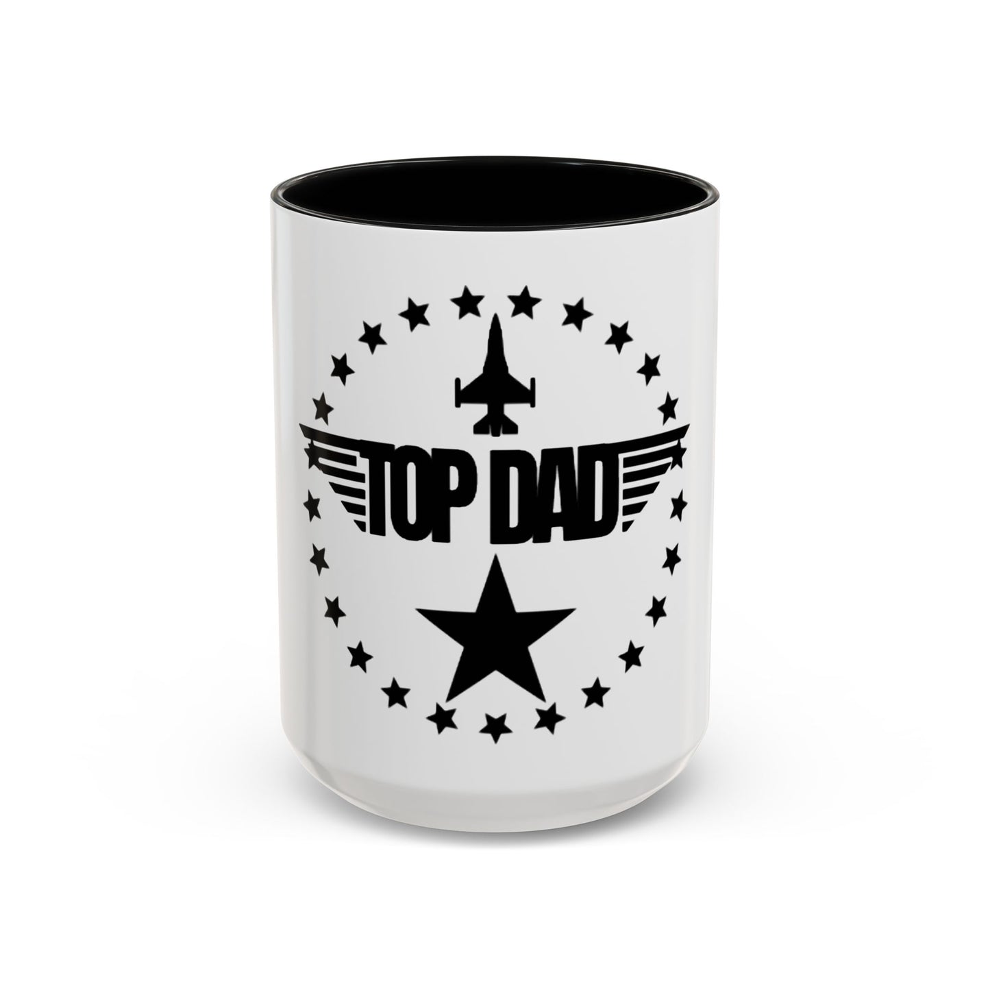 Top Dad Coffee Mug — Pilot Winged Design, Father’s Day Gift