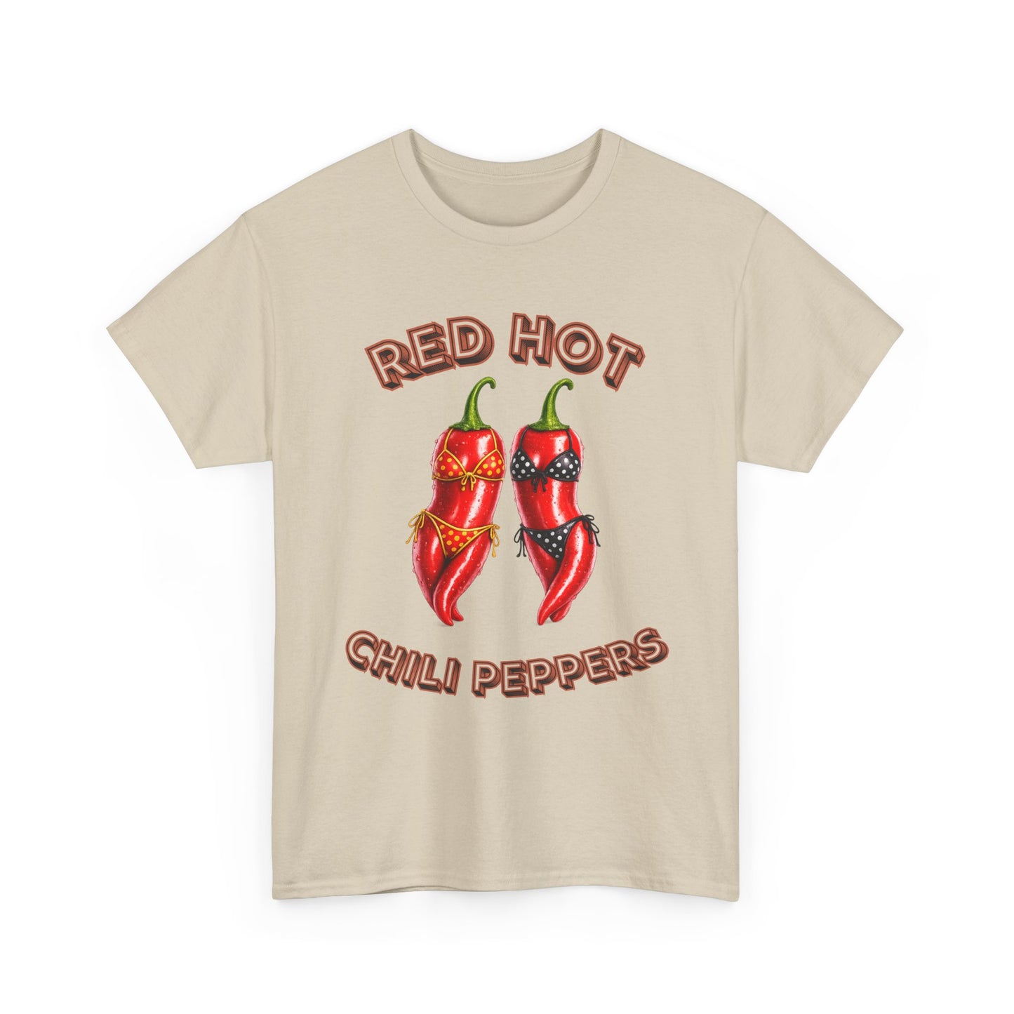 Red Hot Chili Peppers Graphic Tee — Retro Spicy Pepper Design