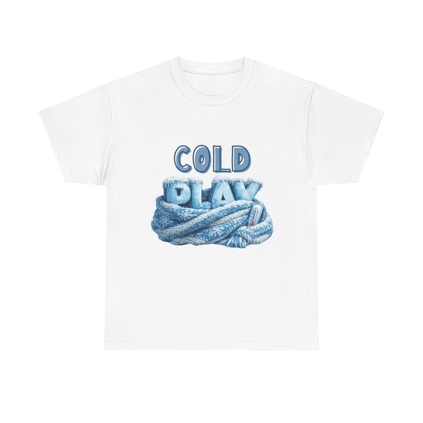 Cold Play Graphic Tee - Cozy Winter Rope Design