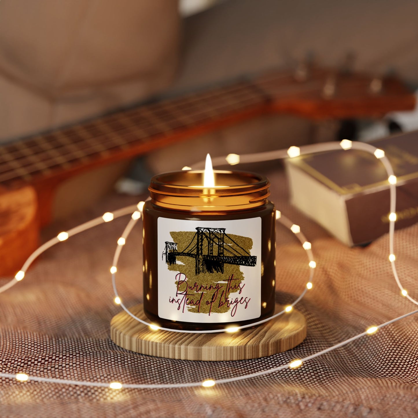 Amber Jar Soy Candle — 'Bringing the City to Life' Scented Candle