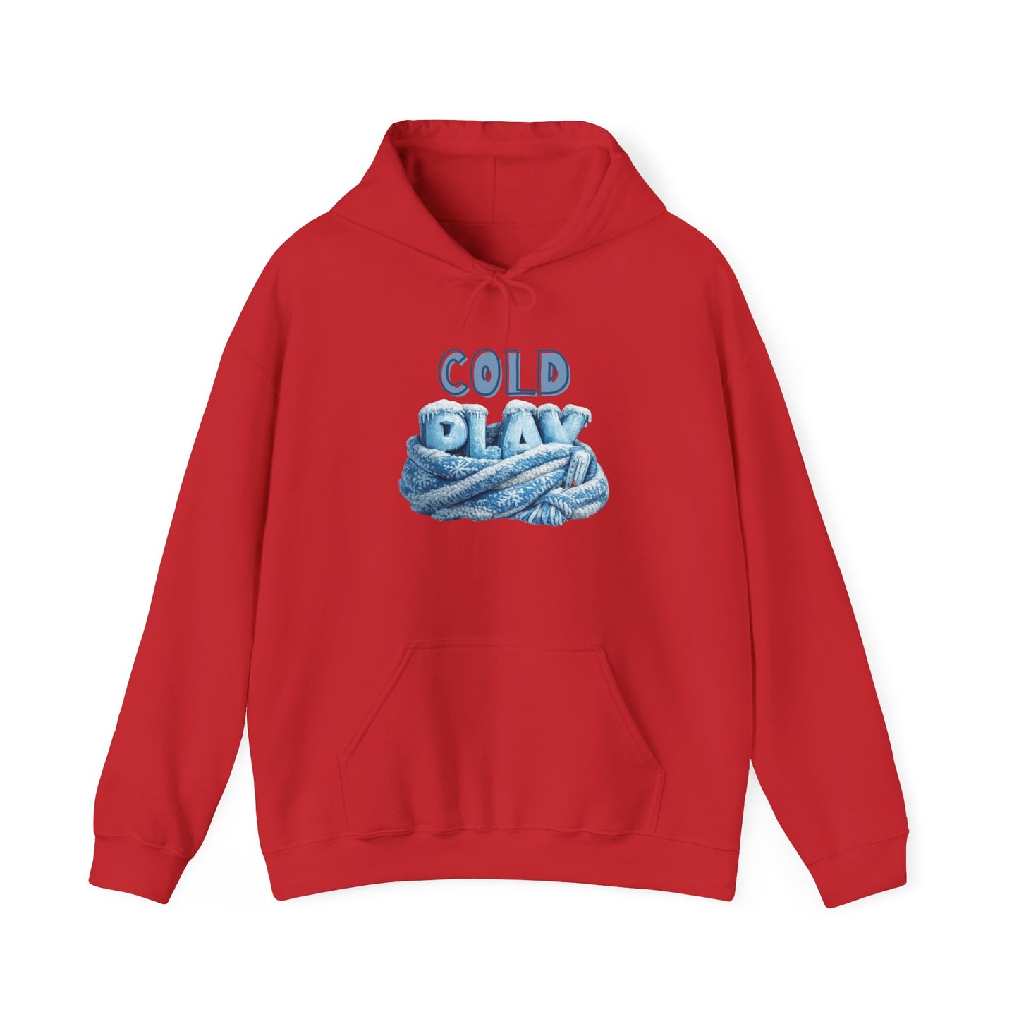 Cold Play Rope Graphic Hoodie – Blue Text & Knot Design, Cozy Band-Inspired Pullover