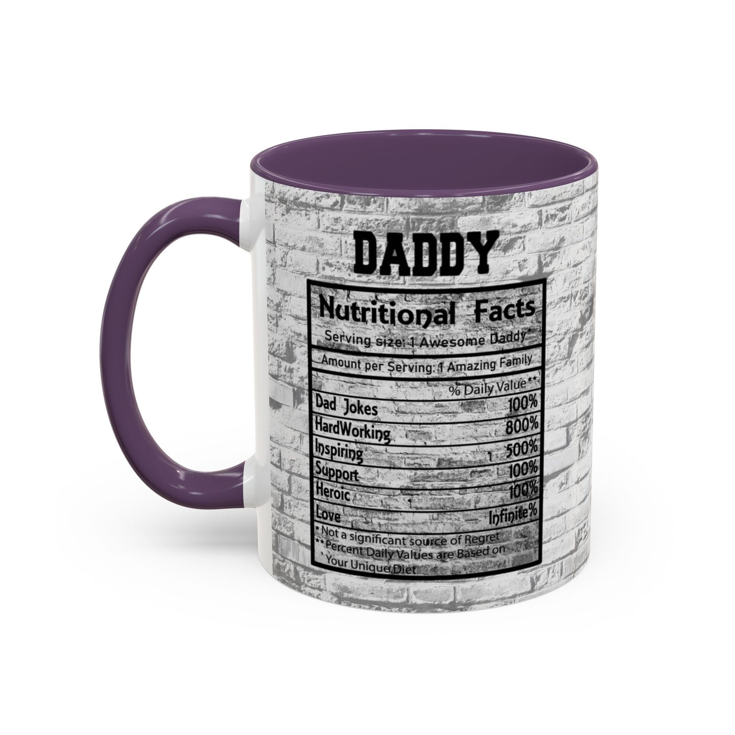 Super Dad Accent Coffee Mug — Father’s Day Mustache & Glasses 11/15oz
