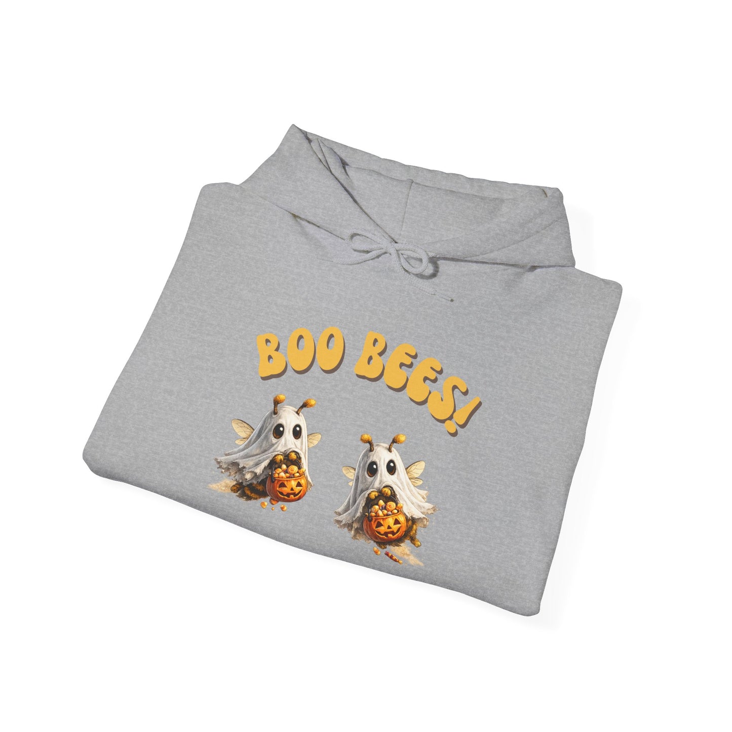 Halloween 'Boo Bees' Hoodie – Cute Ghost Bee Pumpkin Graphic Sweatshirt