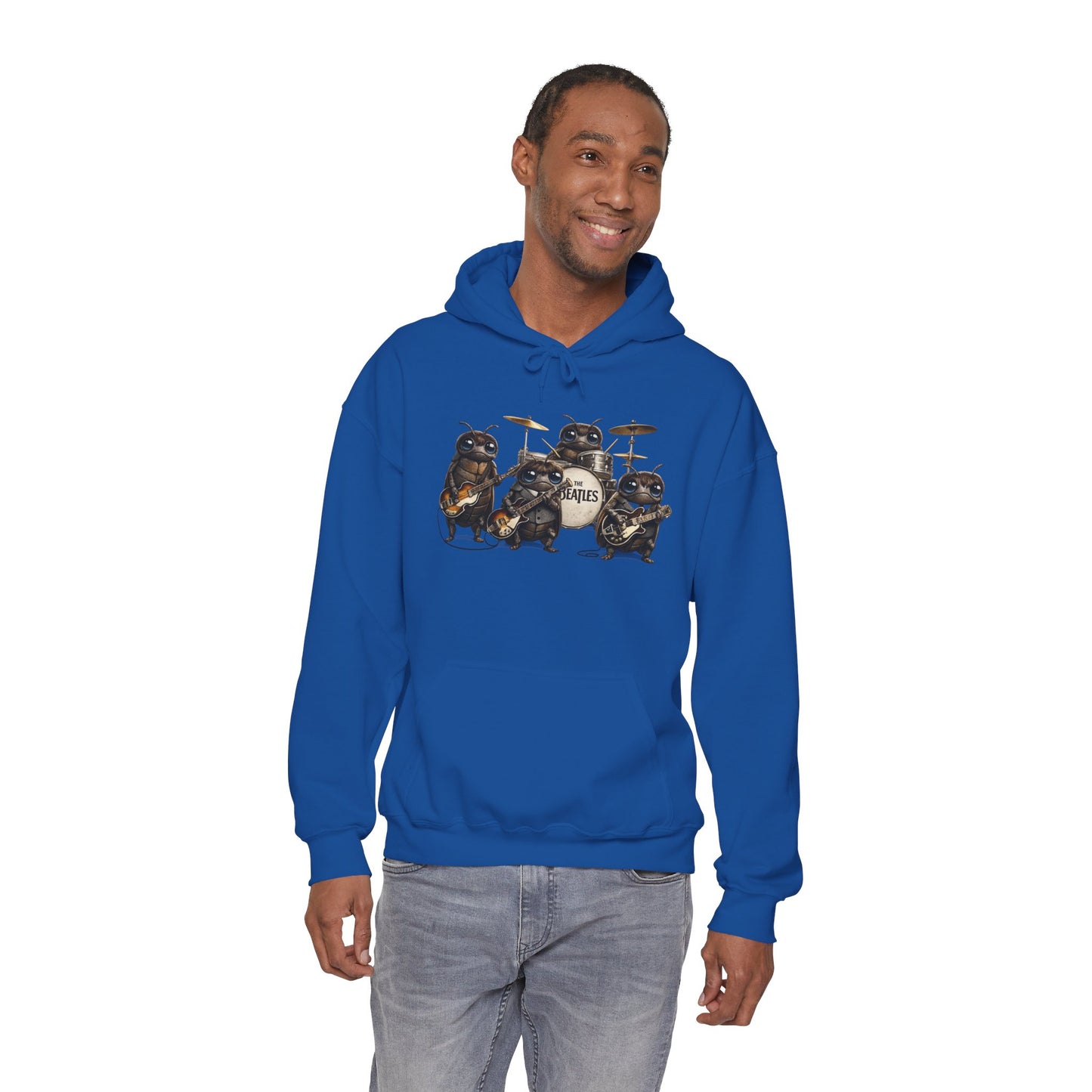 Band of Badgers Hoodie — Cute Rock Band Animal Graphic Sweatshirt