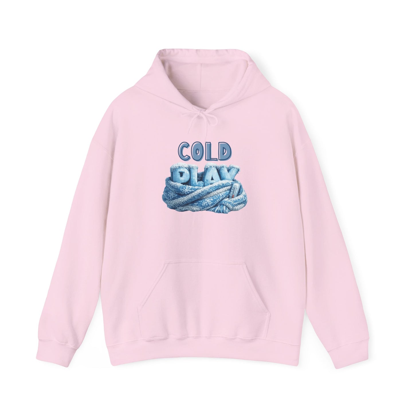 Cold Play Rope Graphic Hoodie – Blue Text & Knot Design, Cozy Band-Inspired Pullover