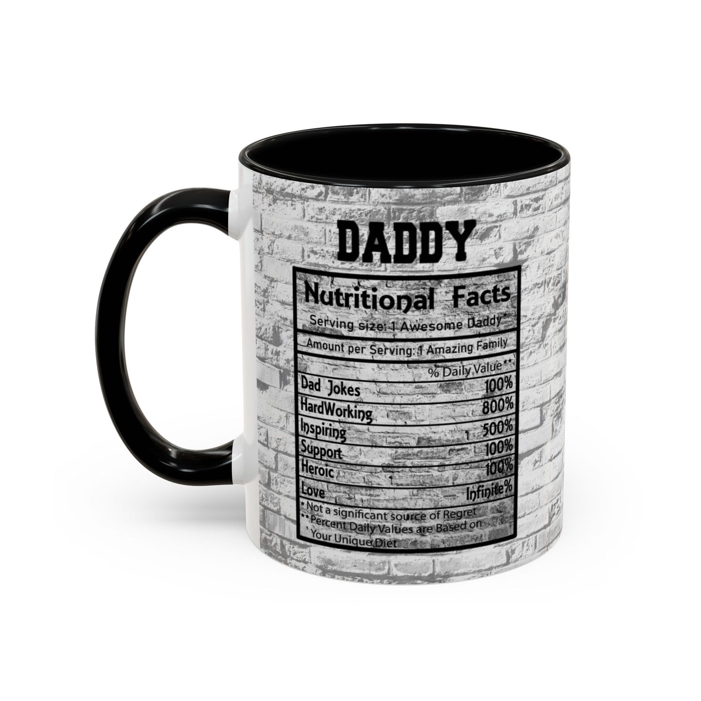 Super Dad Accent Coffee Mug — Father’s Day Mustache & Glasses 11/15oz