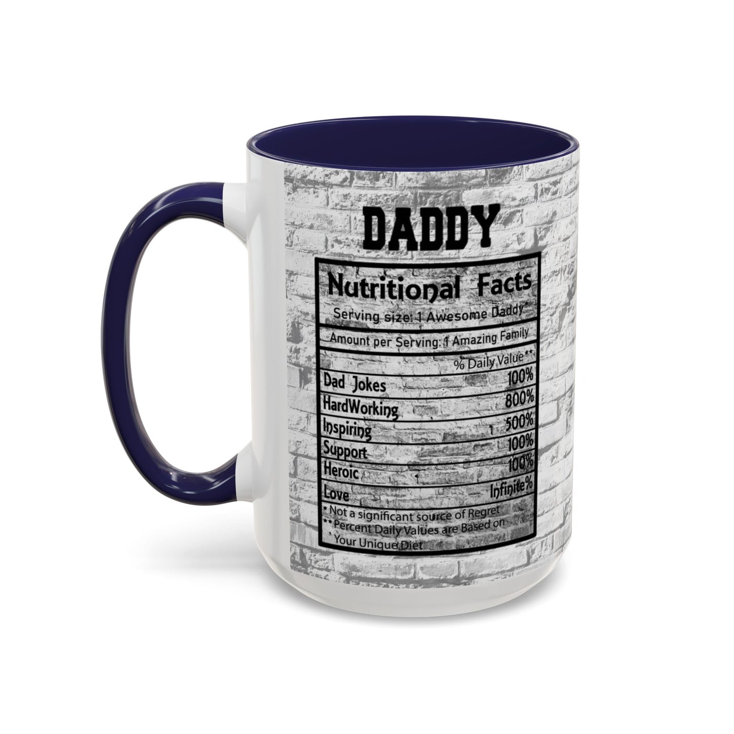 Super Dad Accent Coffee Mug — Father’s Day Mustache & Glasses 11/15oz