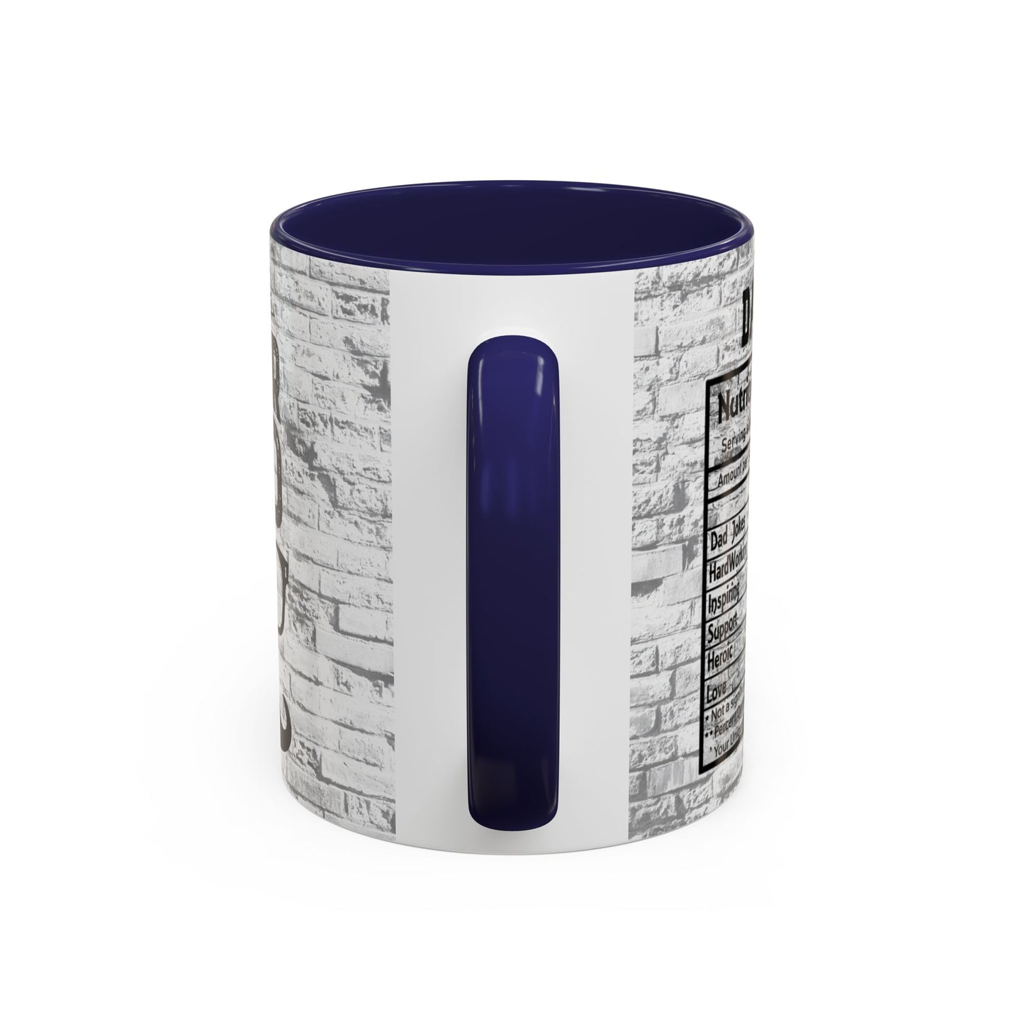 Super Dad Accent Coffee Mug — Father’s Day Mustache & Glasses 11/15oz