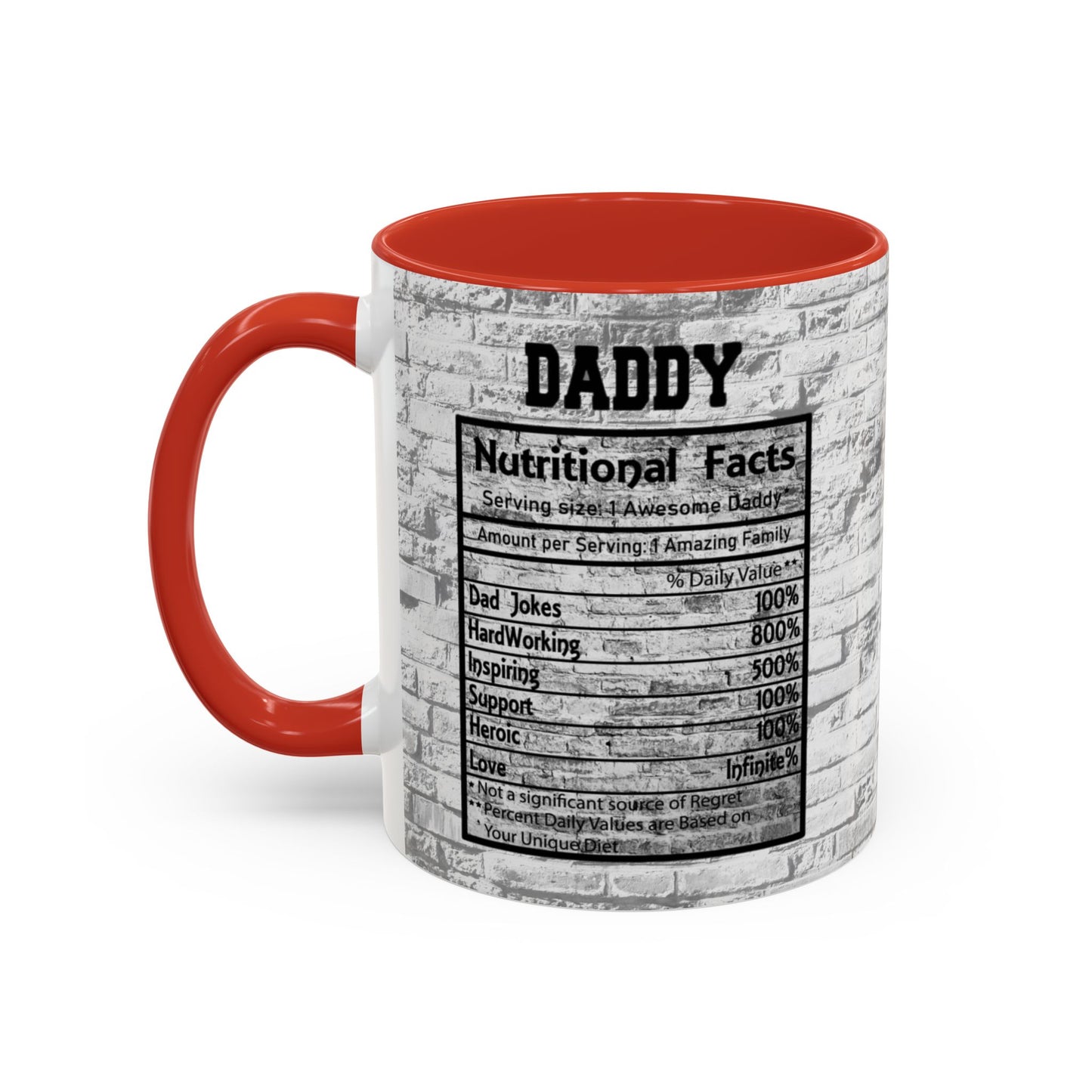 Super Dad Accent Coffee Mug — Father’s Day Mustache & Glasses 11/15oz