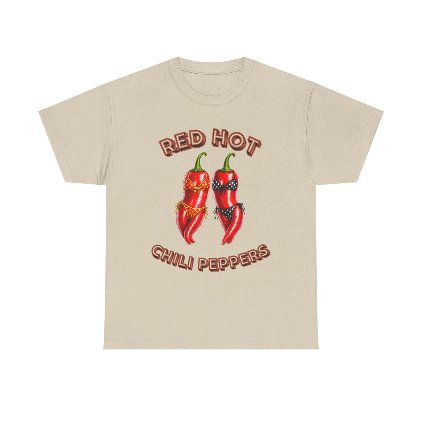 Red Hot Chili Peppers Graphic Tee — Retro Spicy Pepper Design