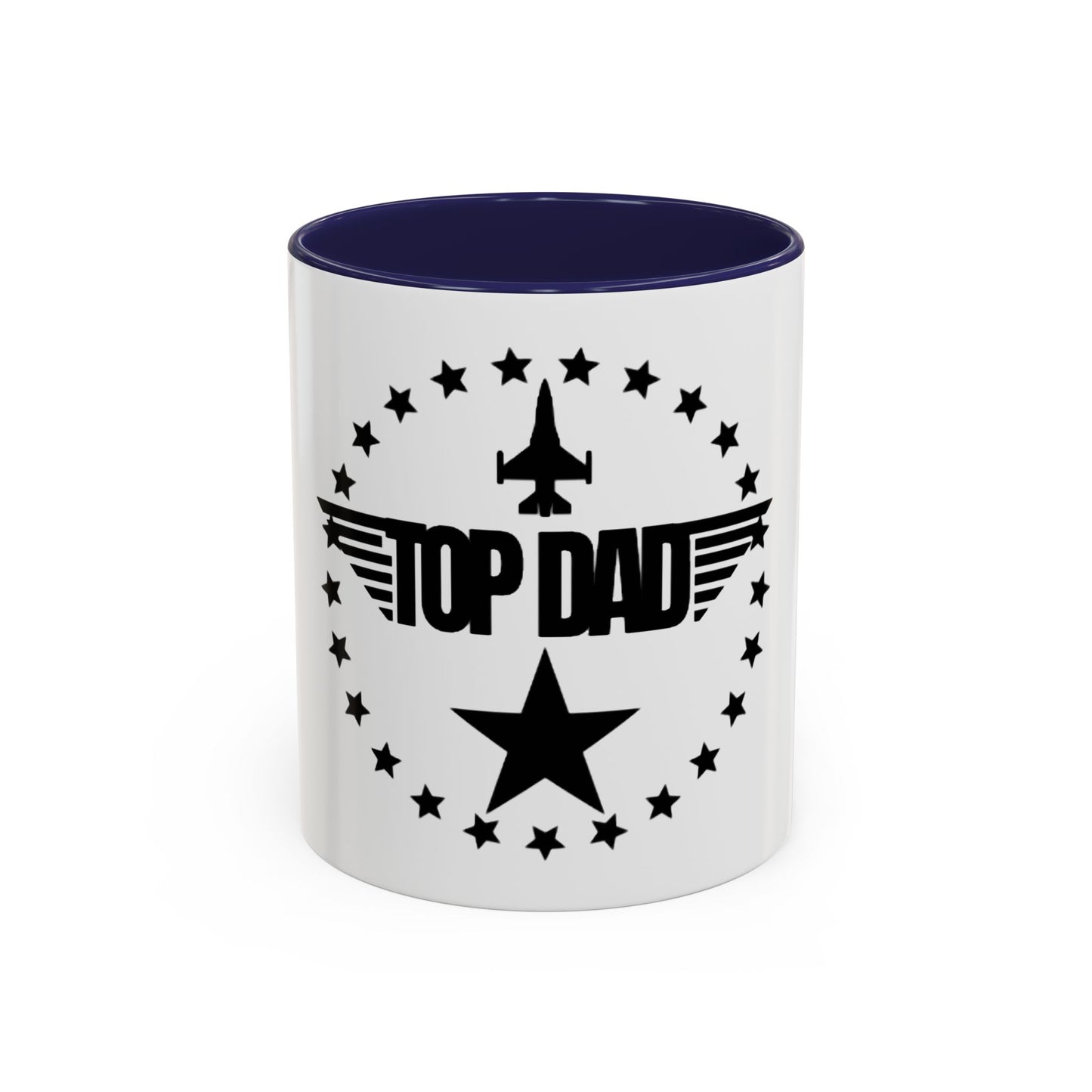 Top Dad Coffee Mug — Pilot Winged Design, Father’s Day Gift