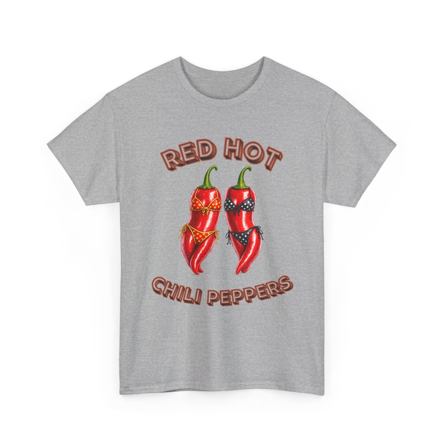 Red Hot Chili Peppers Graphic Tee — Retro Spicy Pepper Design