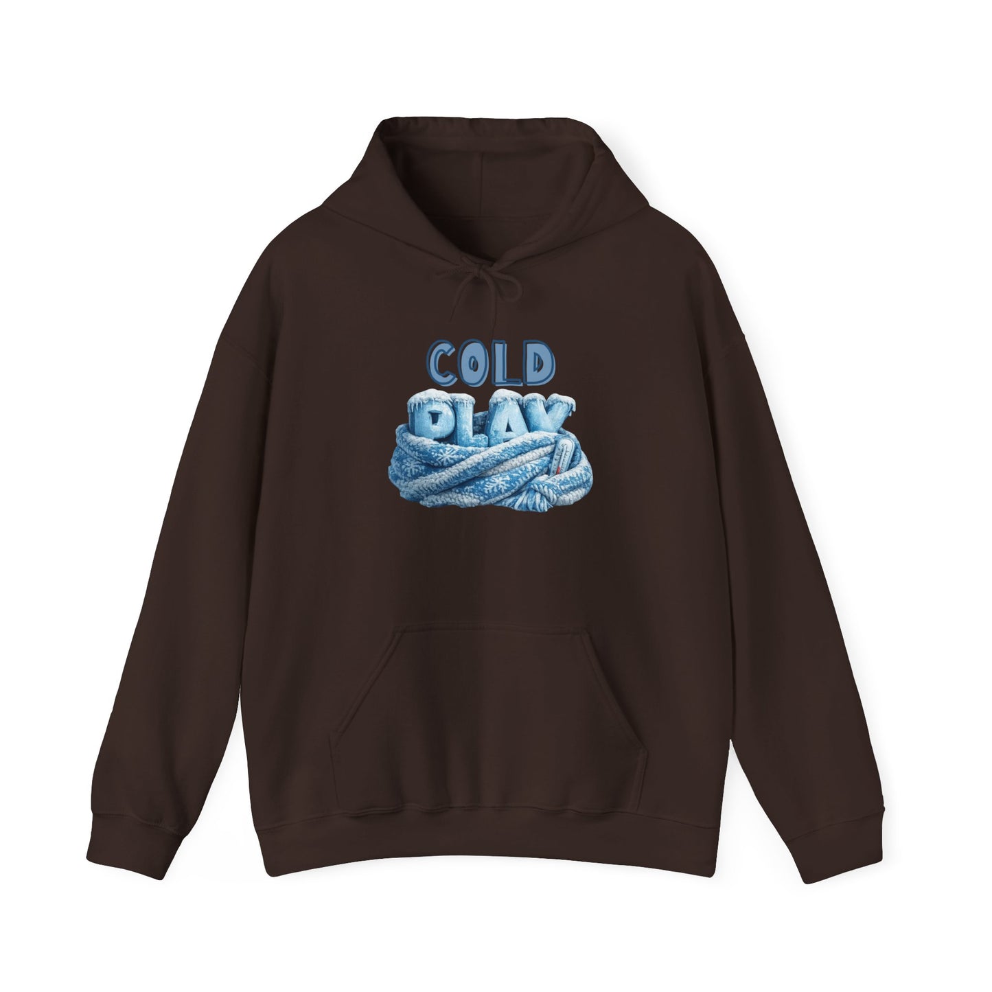 Cold Play Rope Graphic Hoodie – Blue Text & Knot Design, Cozy Band-Inspired Pullover