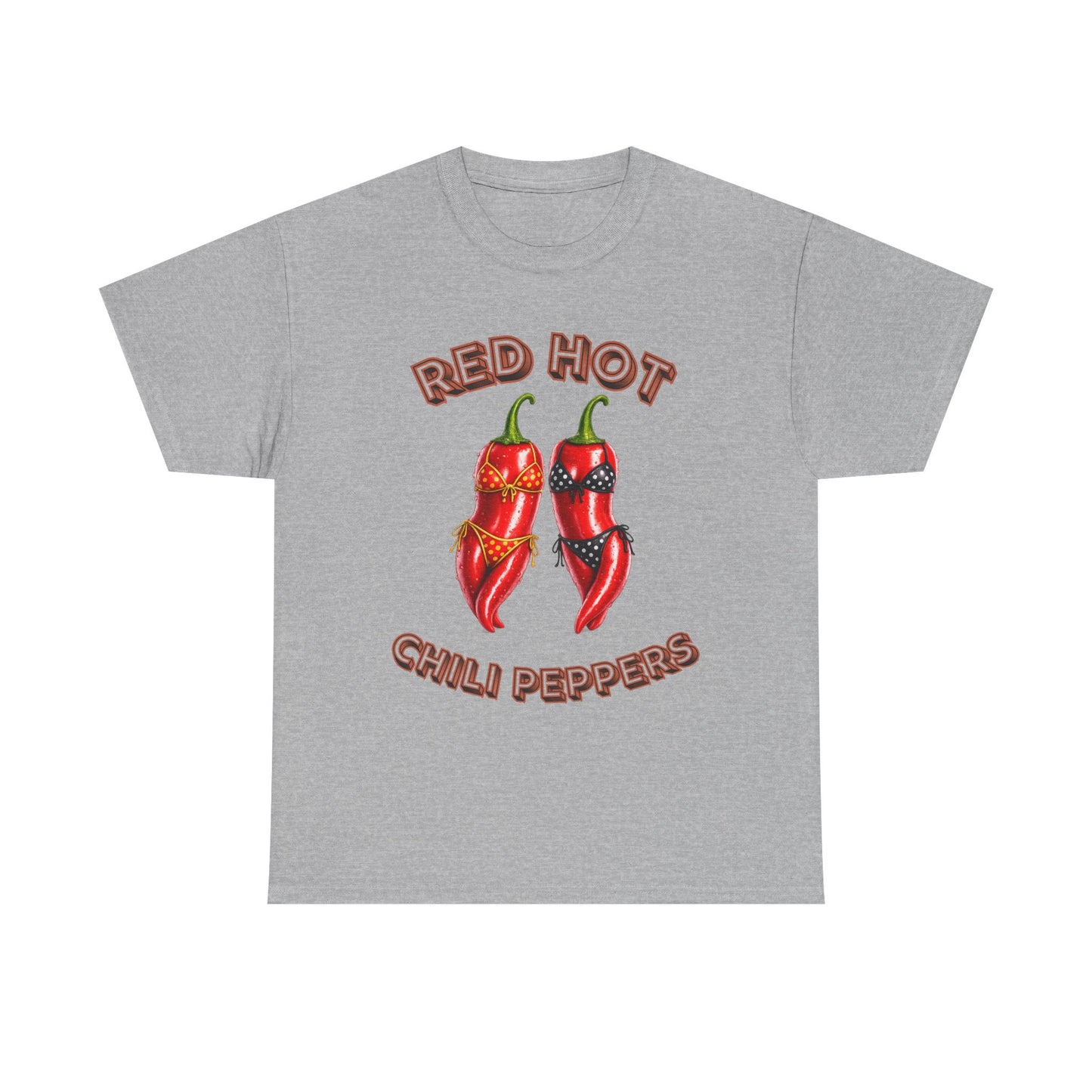 Red Hot Chili Peppers Graphic Tee — Retro Spicy Pepper Design