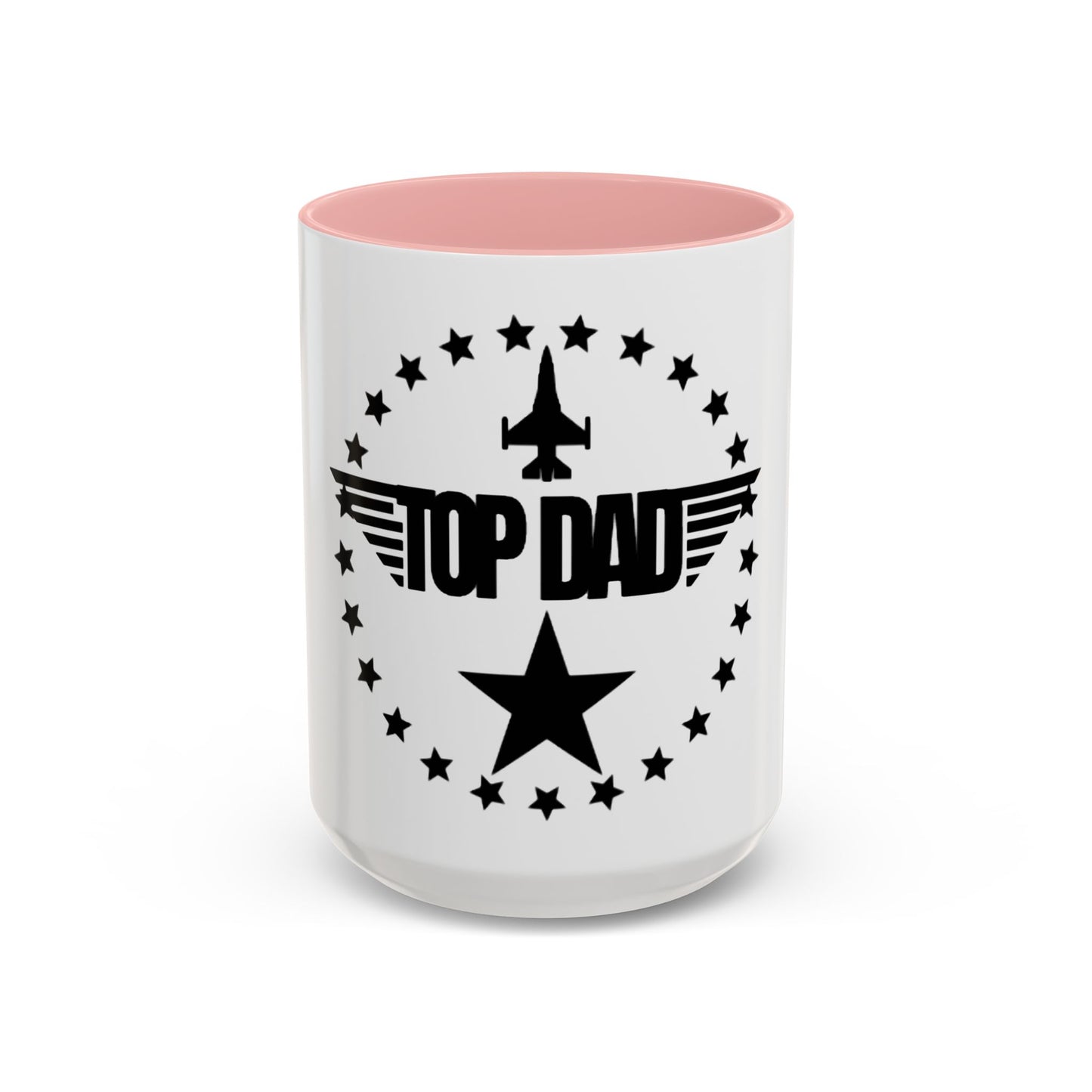 Top Dad Coffee Mug — Pilot Winged Design, Father’s Day Gift
