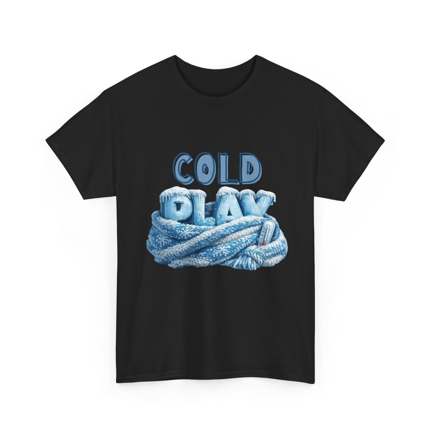 Cold Play Graphic Tee - Cozy Winter Rope Design