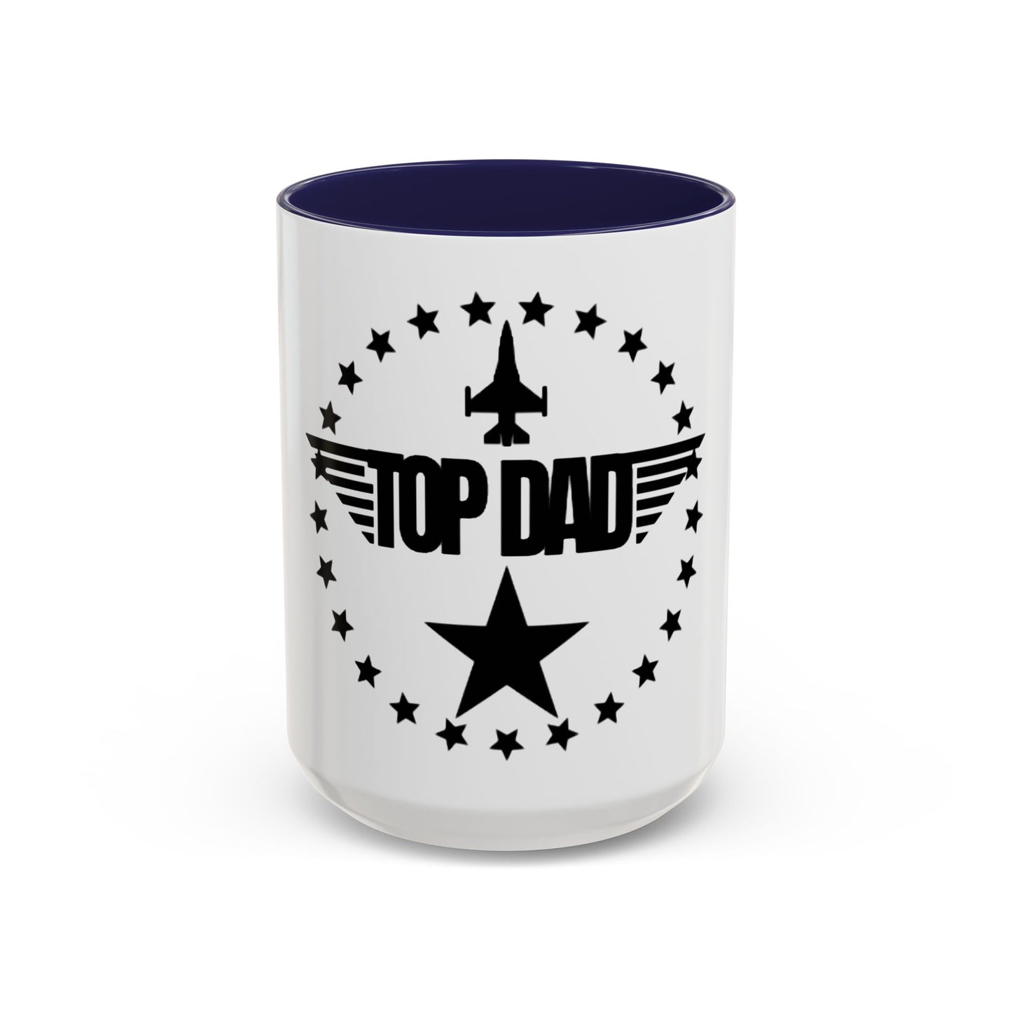Top Dad Coffee Mug — Pilot Winged Design, Father’s Day Gift