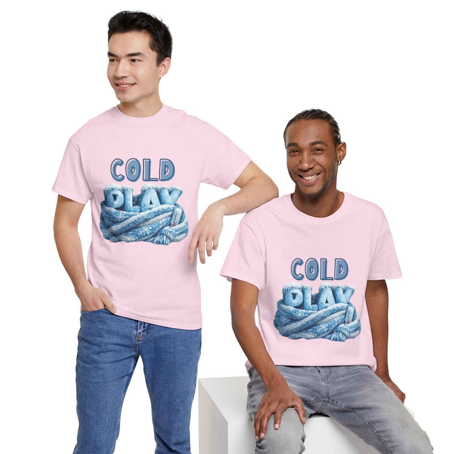 Cold Play Graphic Tee - Cozy Winter Rope Design