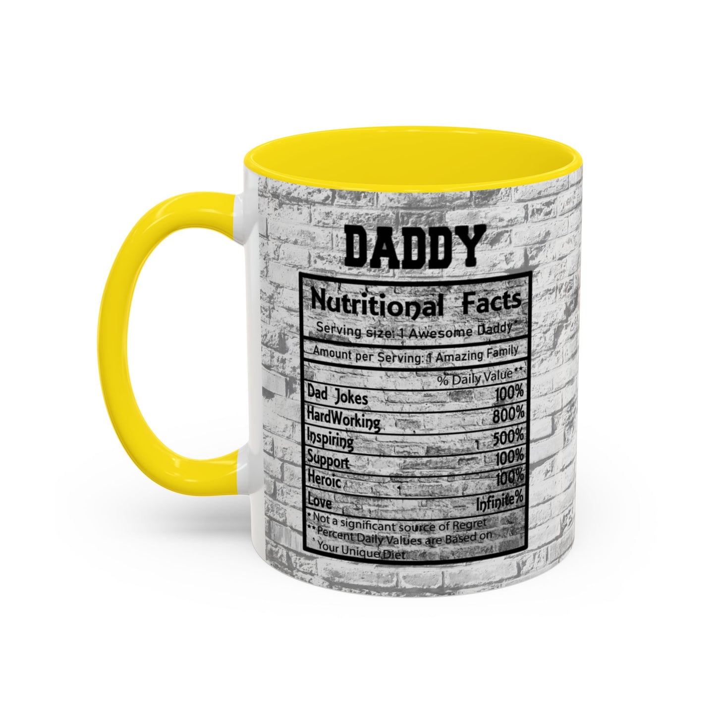 Super Dad Accent Coffee Mug — Father’s Day Mustache & Glasses 11/15oz