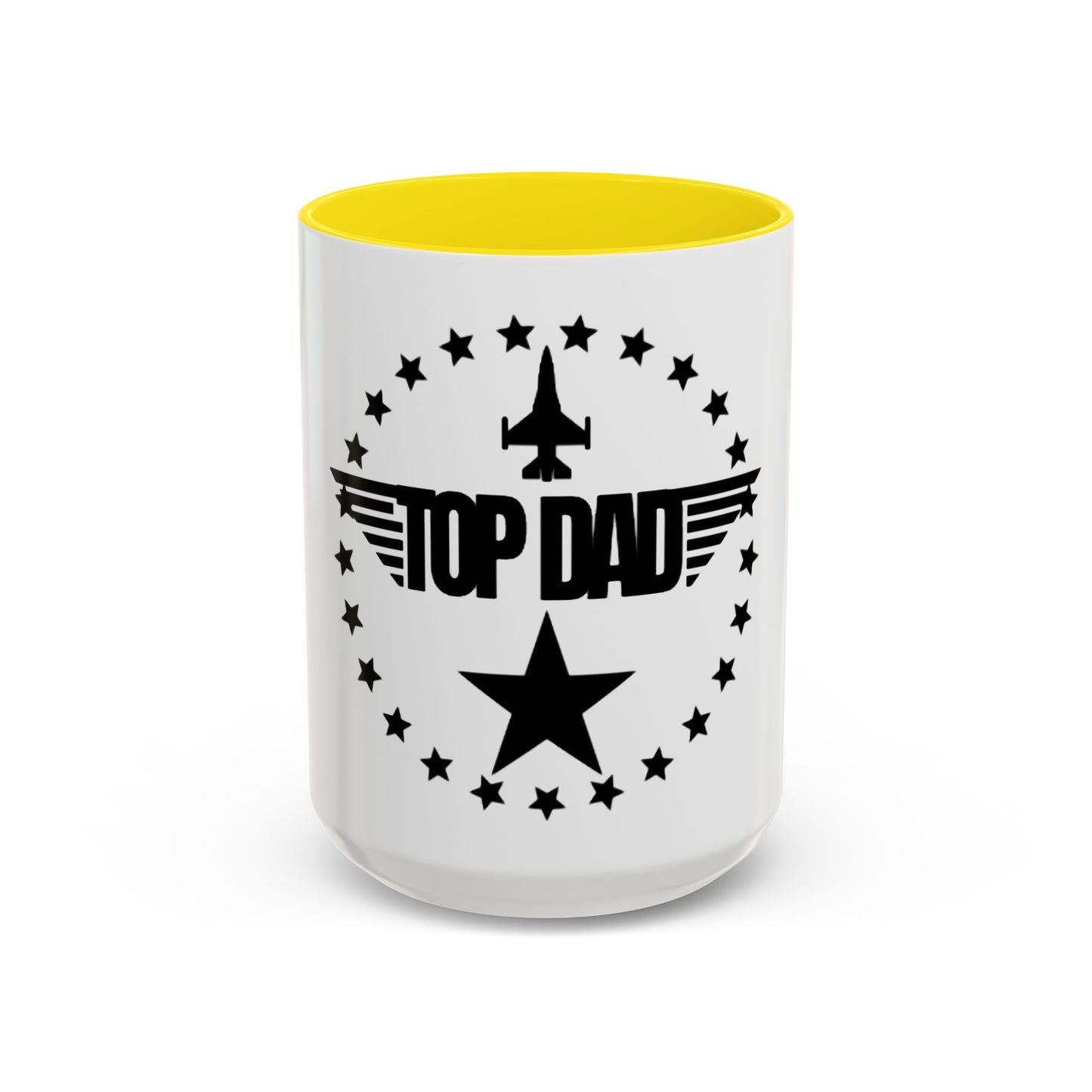 Top Dad Coffee Mug — Pilot Winged Design, Father’s Day Gift
