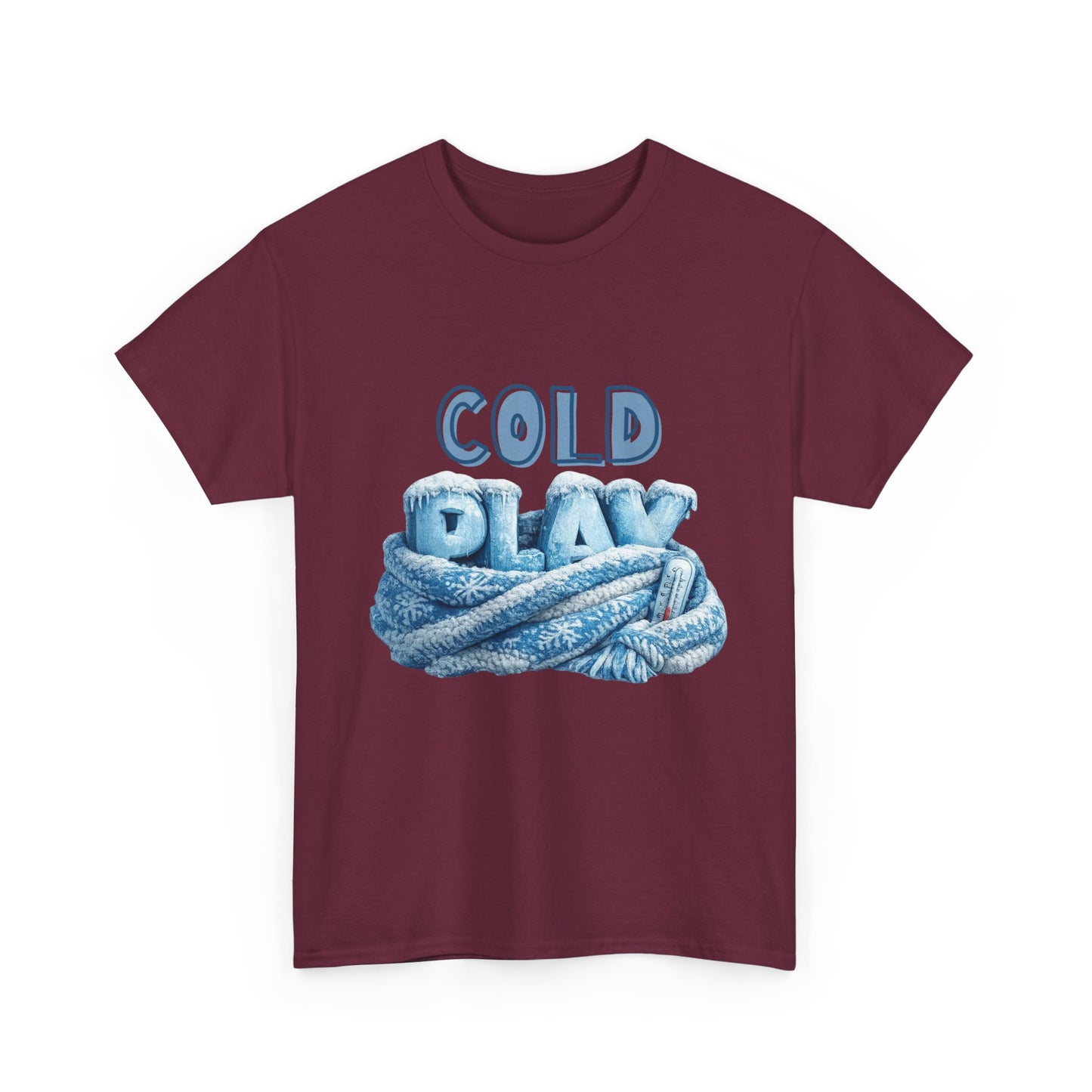 Cold Play Graphic Tee - Cozy Winter Rope Design