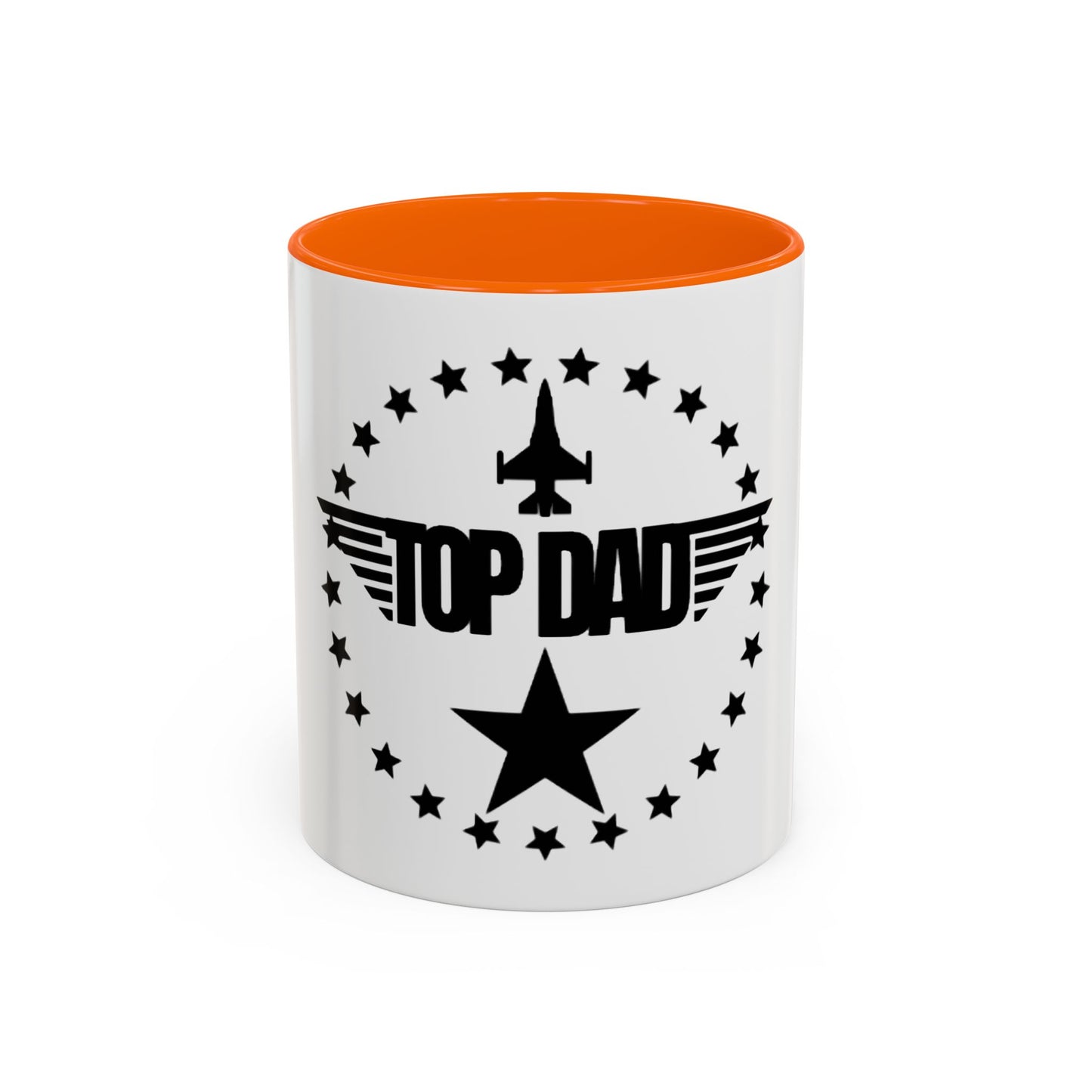 Top Dad Coffee Mug — Pilot Winged Design, Father’s Day Gift