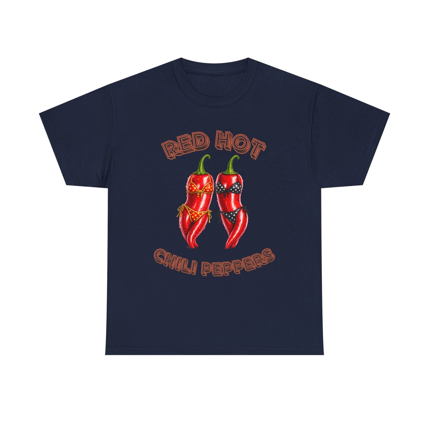 Red Hot Chili Peppers Graphic Tee — Retro Spicy Pepper Design