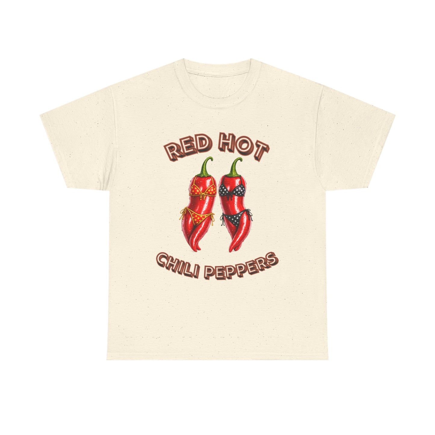 Red Hot Chili Peppers Graphic Tee — Retro Spicy Pepper Design