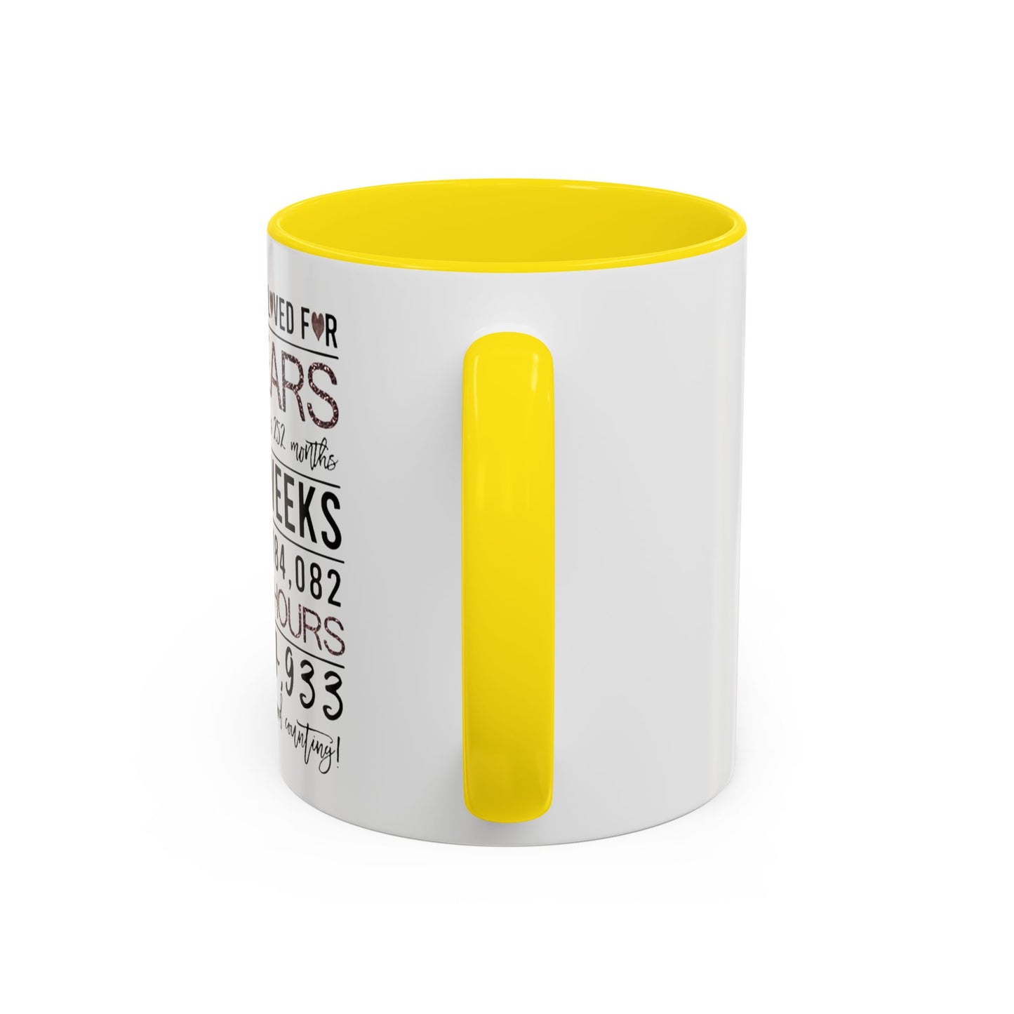21 Years Loved Anniversary Coffee Mug — "You've Been Loved for 21 Years" Accent Mug (11/15oz)
