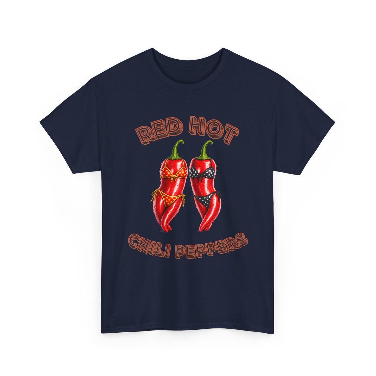 Red Hot Chili Peppers Graphic Tee — Retro Spicy Pepper Design