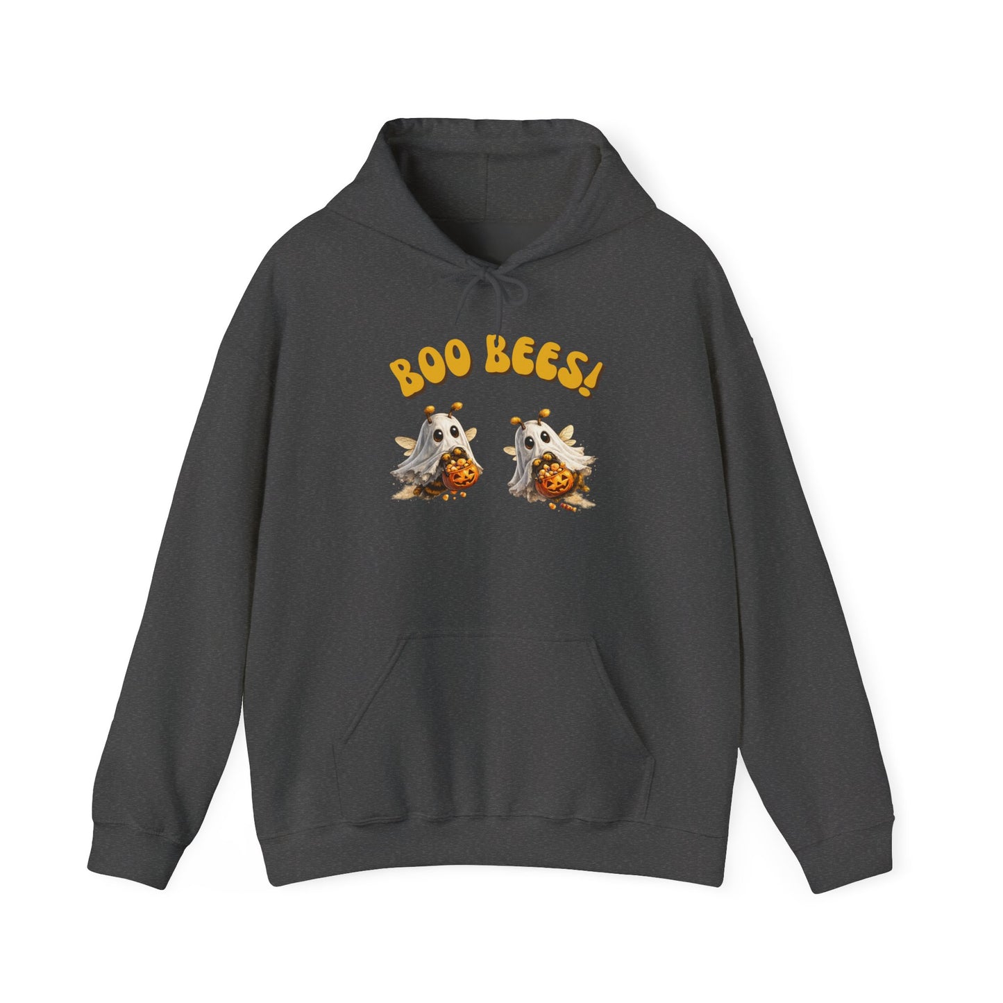 Halloween 'Boo Bees' Hoodie – Cute Ghost Bee Pumpkin Graphic Sweatshirt