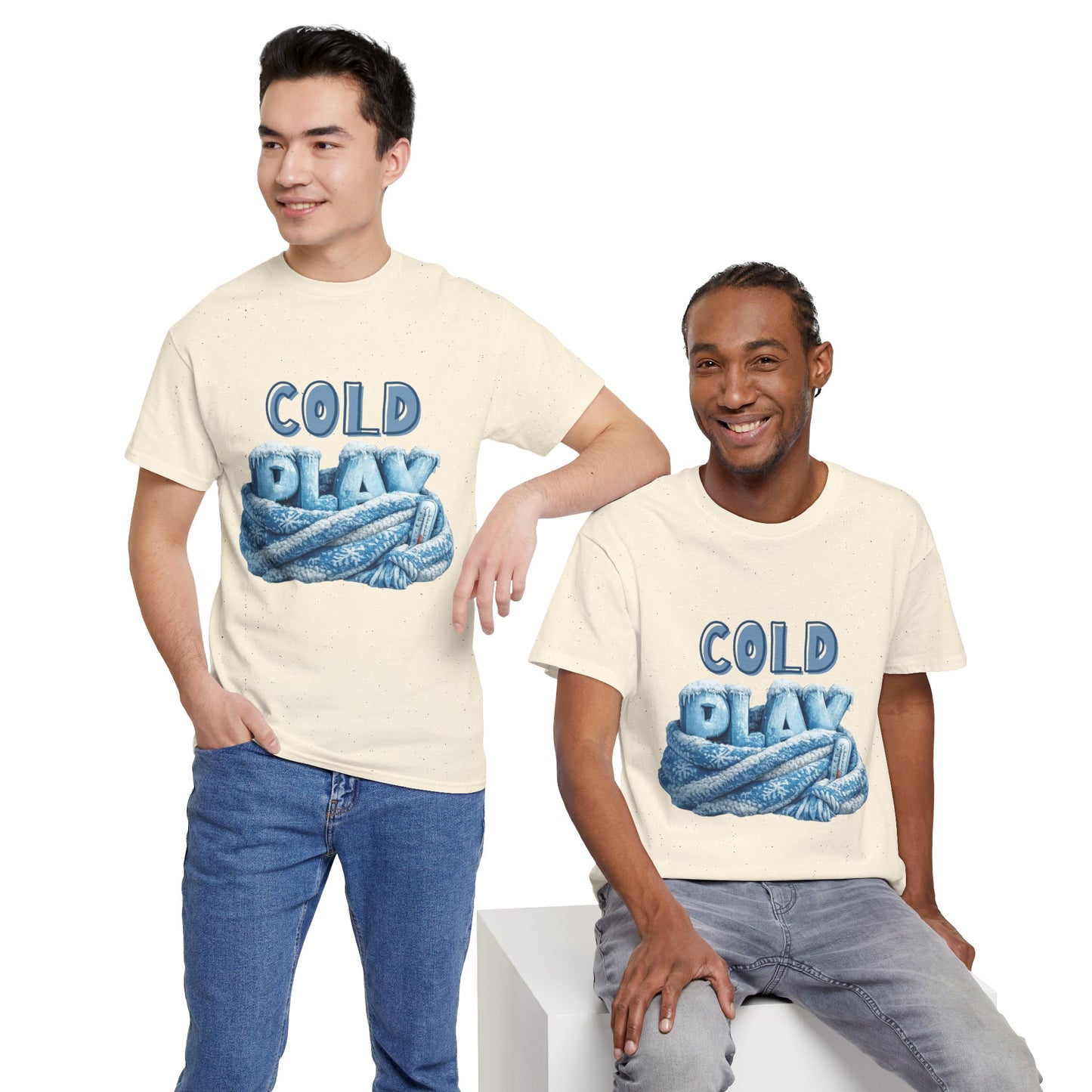 Cold Play Graphic Tee - Cozy Winter Rope Design
