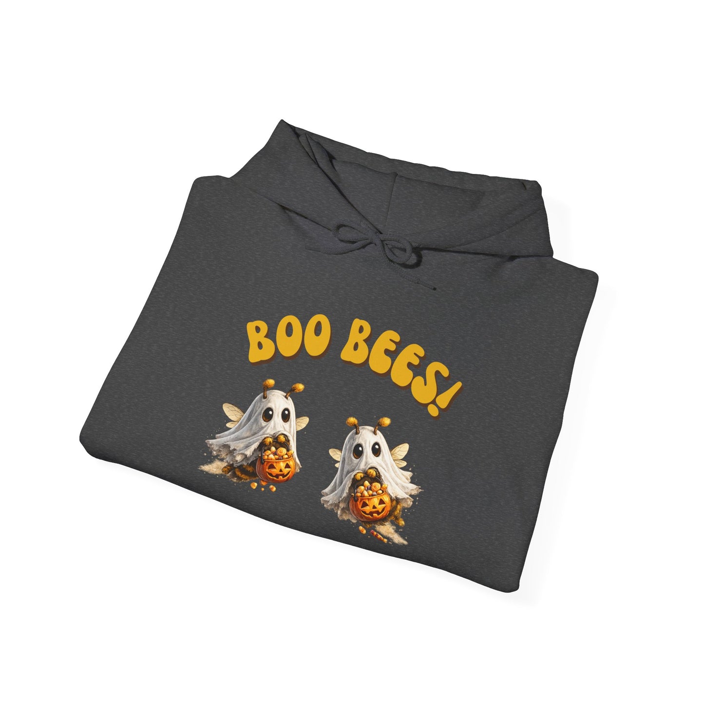 Halloween 'Boo Bees' Hoodie – Cute Ghost Bee Pumpkin Graphic Sweatshirt