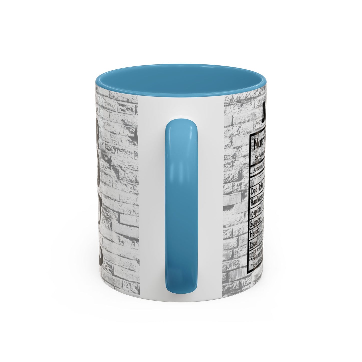 Super Dad Accent Coffee Mug — Father’s Day Mustache & Glasses 11/15oz