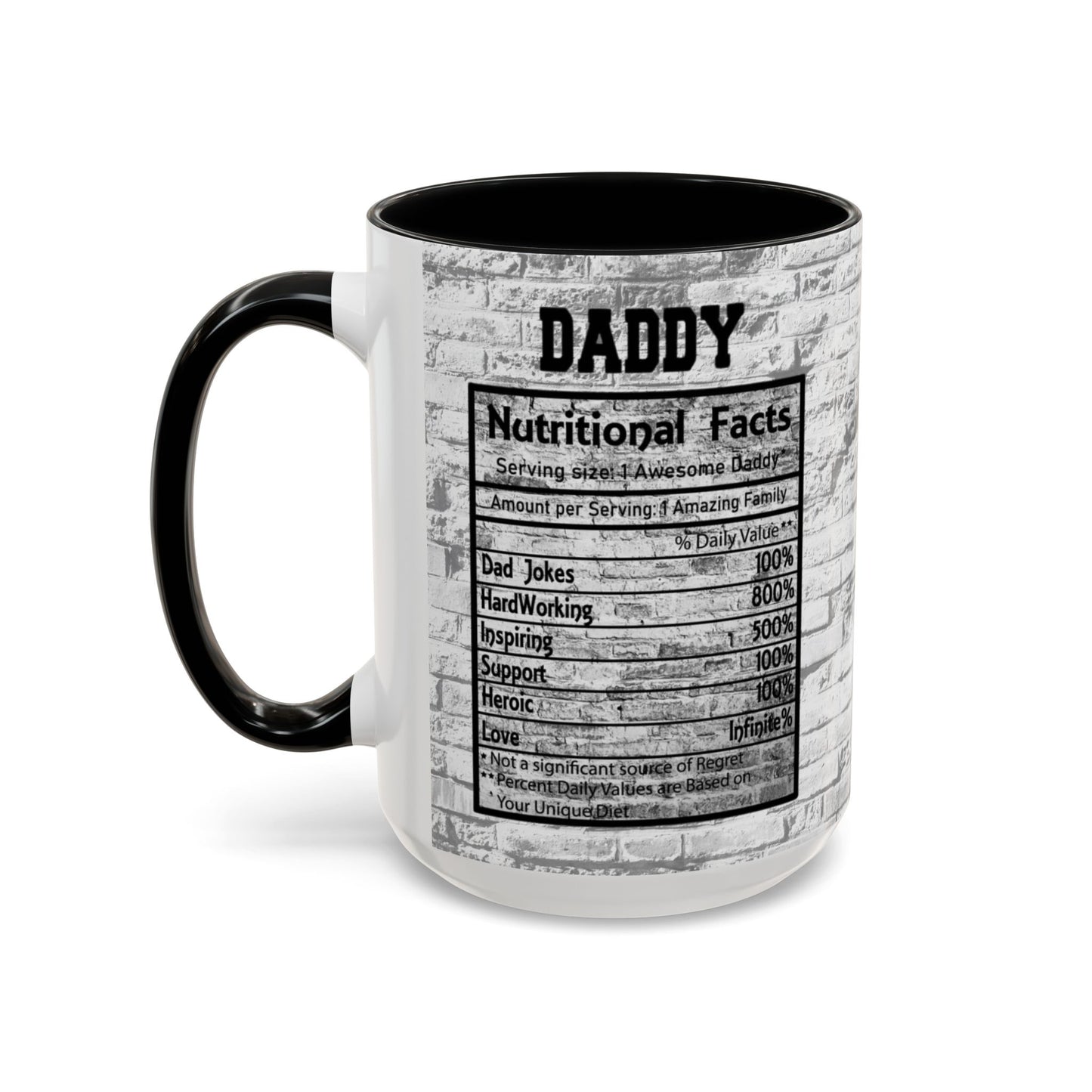 Super Dad Accent Coffee Mug — Father’s Day Mustache & Glasses 11/15oz