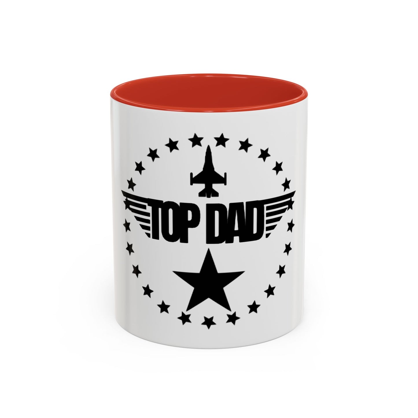 Top Dad Coffee Mug — Pilot Winged Design, Father’s Day Gift