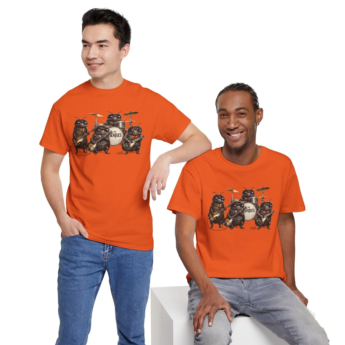 Band of Pug Musicians T-Shirt — Cute Pug Rock Band Graphic Tee